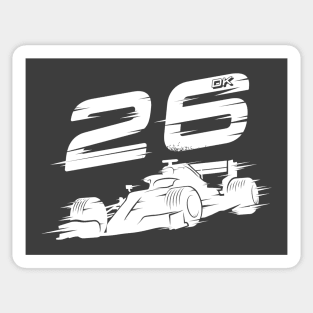 We Race On! 26 [White] Sticker